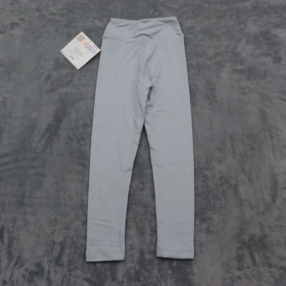 LulaRoe Pants Girls S to M Simply Comfortable White Gray Set of 2 Leggings - Picture 11 of 16